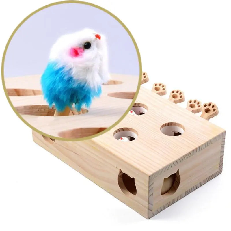 Jeu de Taupe en Bois - Vraiment-chat