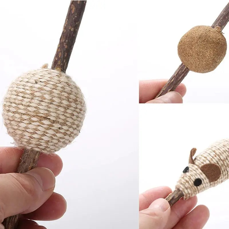 Jouet pour chat en Bâton de Bois - Vraiment-chat