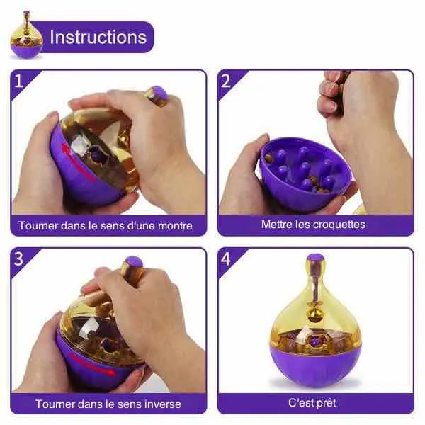 La Toupie Jouet Chat Distributeur de croquettes - Vraiment-chat