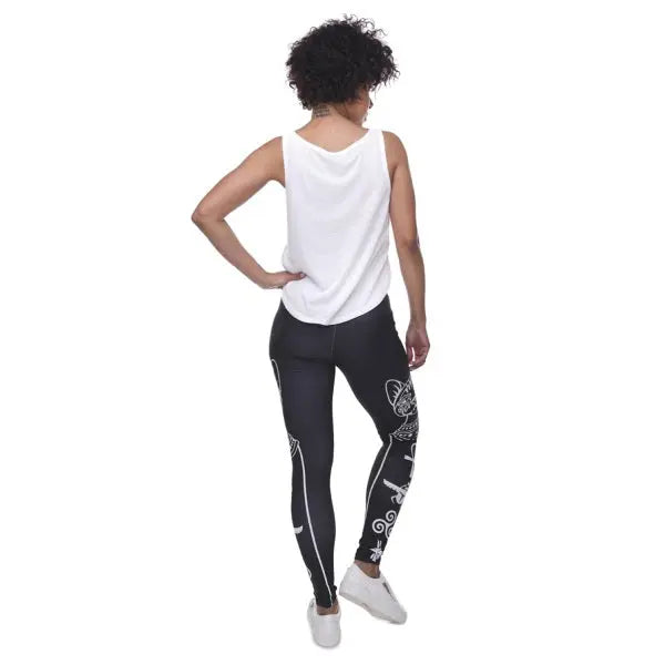 Legging Chat Egyptien Noir Fitness Bastet - Vraiment-chat