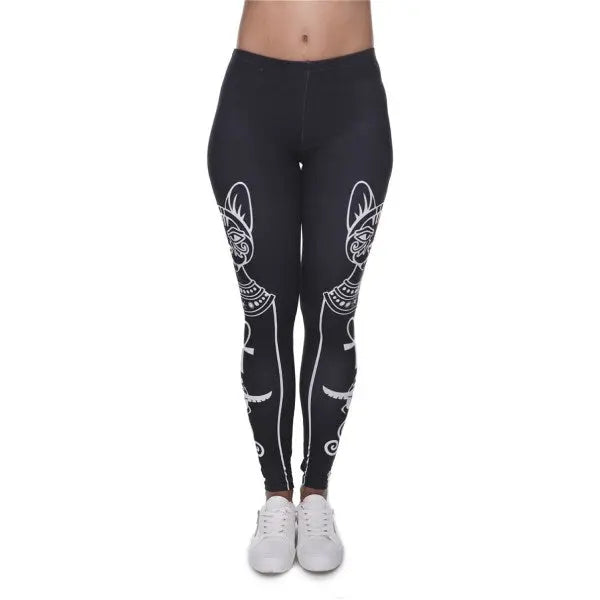 Legging Chat Egyptien Noir Fitness Bastet - Vraiment-chat