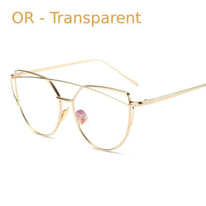 Lunettes Style Chat Transparentes - Vraiment-chat