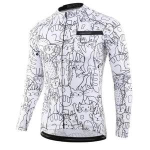 Maillot de vélo Chat manches longues Vraiment-chat
