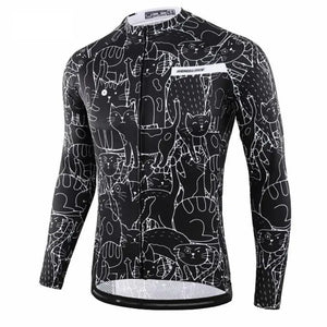 Maillot de vélo Chat manches longues Vraiment-chat