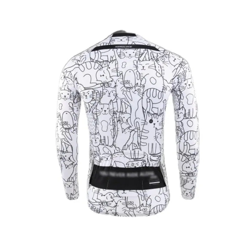 Maillot de vélo Chat manches longues Vraiment-chat