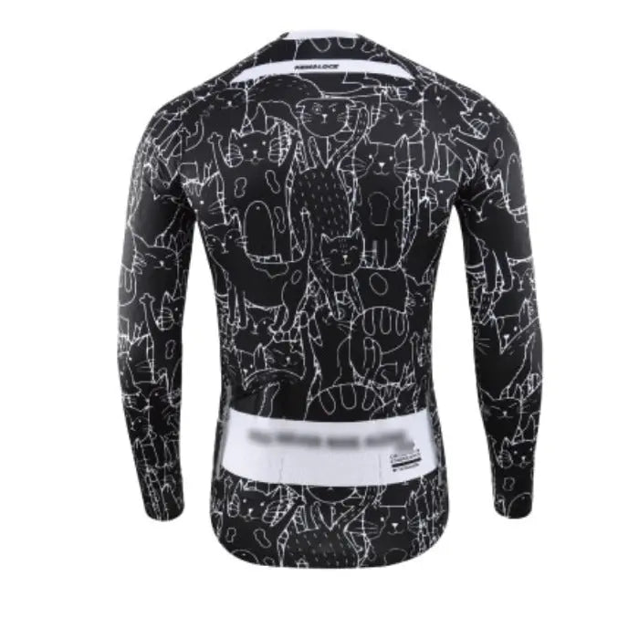 Maillot de vélo Chat manches longues Vraiment-chat