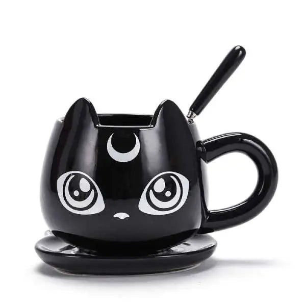 Mug Chat Noir et sa Lune - Vraiment-chat