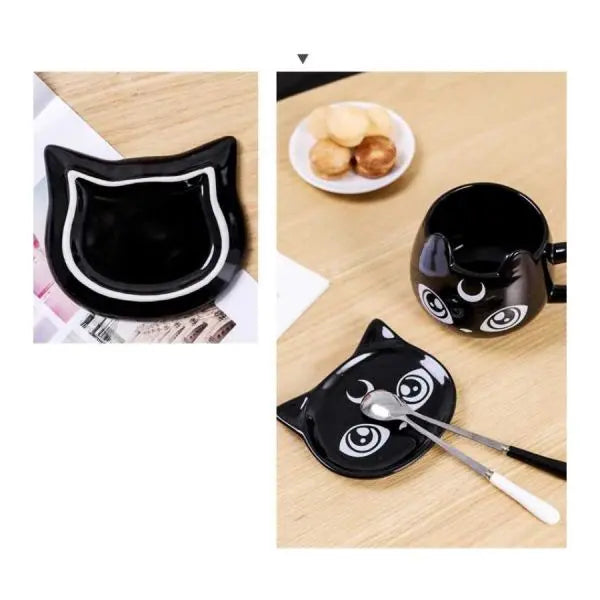 Mug Chat Noir et sa Lune - Vraiment-chat