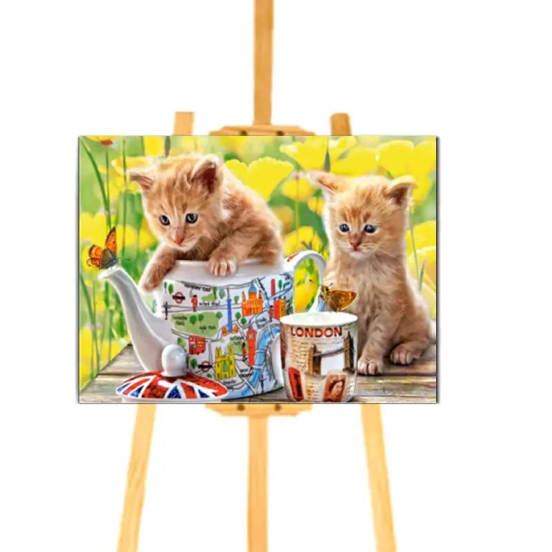 Peinture par Numéro Chatons Roux - Vraiment-chat