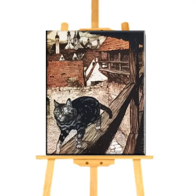 Peinture par Numéro de Chat qui Marche - Vraiment-chat