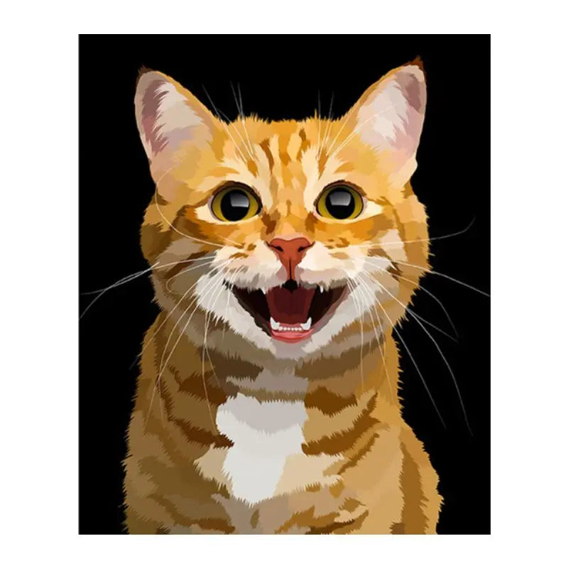 Peinture par Numéro Chat Roux - Vraiment-chat