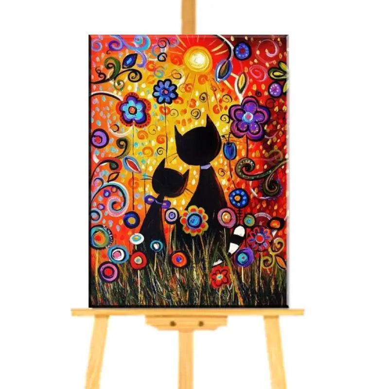 Peinture par Numéros Couple de Chats - Vraiment-chat