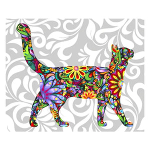 Peinture par Numéro de Chat Multicolore - Vraiment-chat