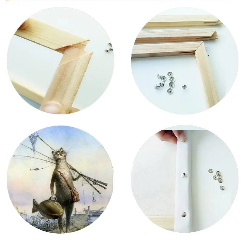 Peinture par numéro Chat qui pêche Vraiment-chat