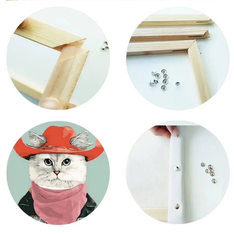 Peinture par Numéro Chat Cow Boy Vraiment-chat