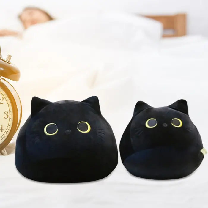 Peluche chat noir ronde Vraiment-chat