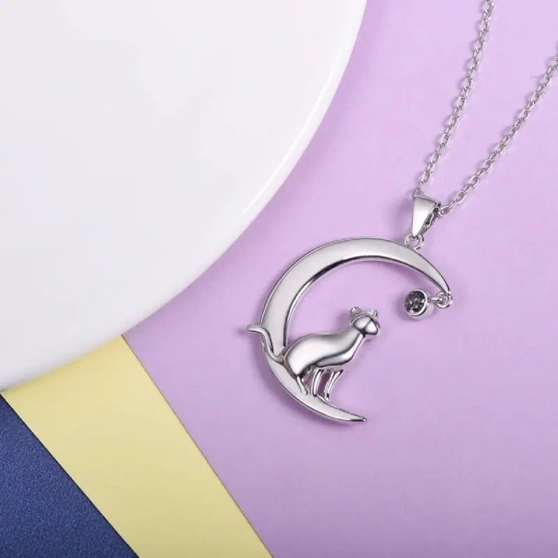 Pendentif Chat Argent - Vraiment-chat