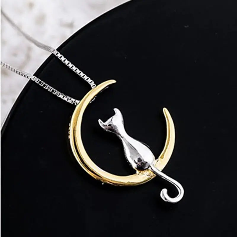 Pendentif Chat sur la Lune - Vraiment-chat
