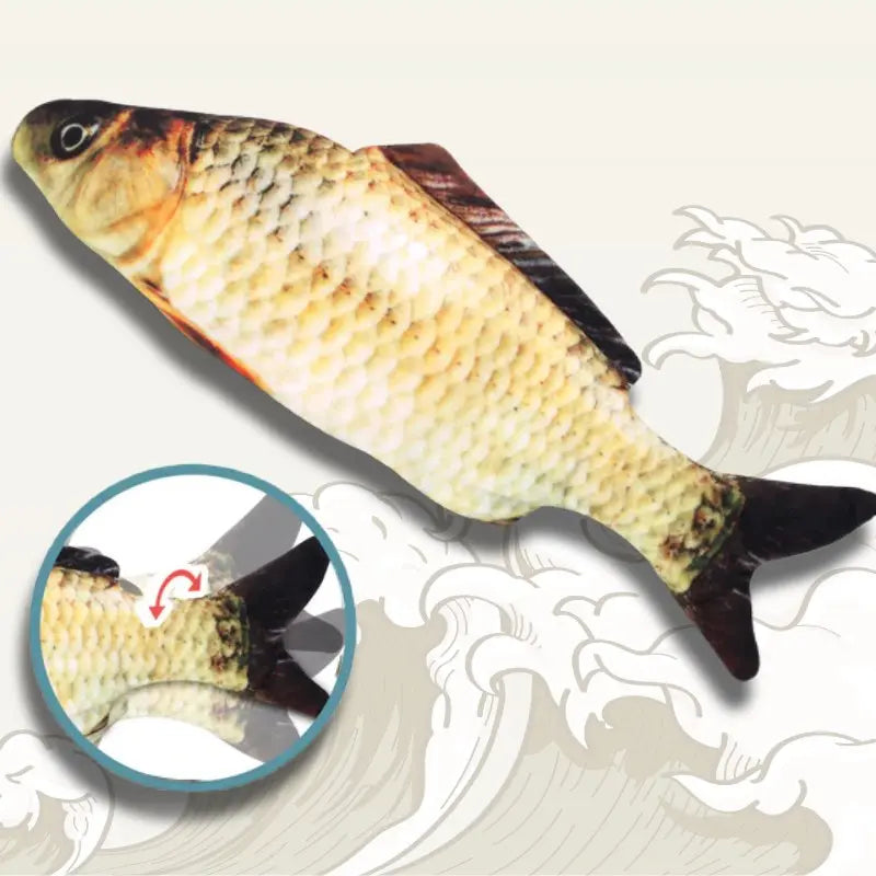 poisson qui bouge pour chat jaune  - Vraiment-chat