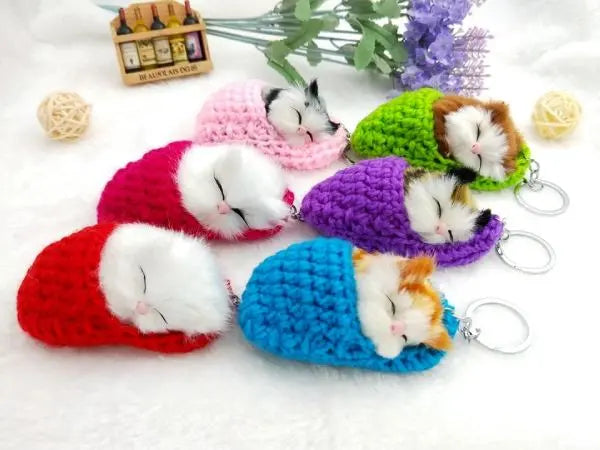 Porte clé Chat Sommeil - Vraiment-chat