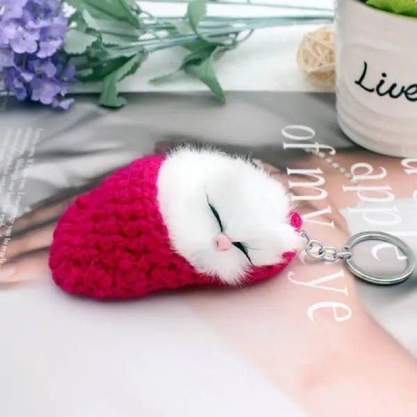 Porte clé Chat Sommeil - Vraiment-chat