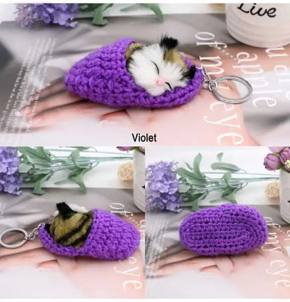 Porte clé Chat Sommeil - Vraiment-chat