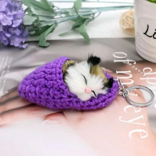 Porte clé Chat Sommeil - Vraiment-chat