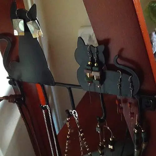 Porte clés Chat Mural Silhouette de Chats - Vraiment-chat