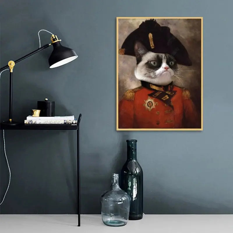 Poster Chat Gris Napoléon - Vraiment-chat