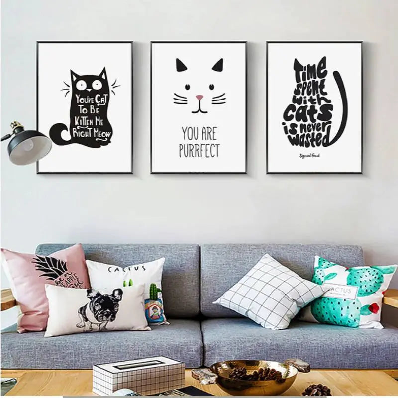 poster mural chat you are purrfect - Vraiment-chat