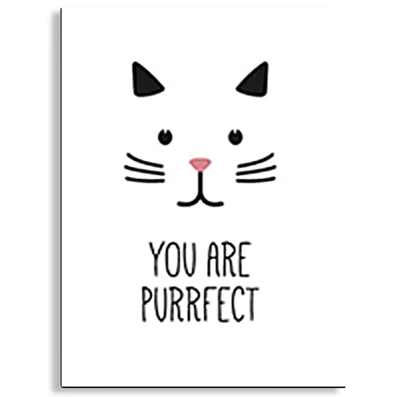 poster mural chat you are purrfect - Vraiment-chat