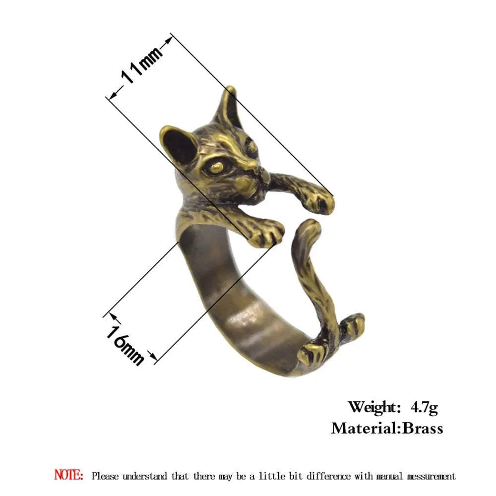Bague Chat Vintage - Vraiment-chat