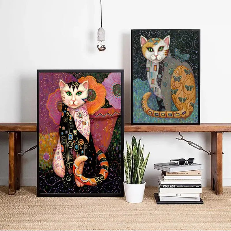 Poster Chat Art Nouveau - Vraiment-chat