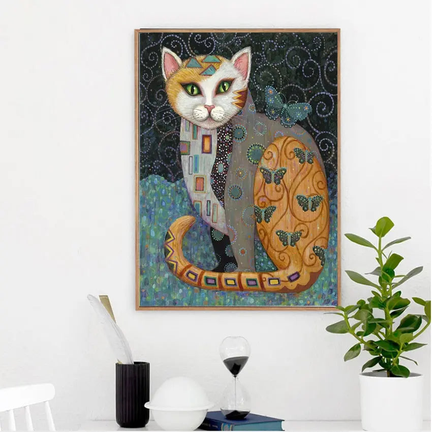 Poster Chat Art Nouveau - Vraiment-chat