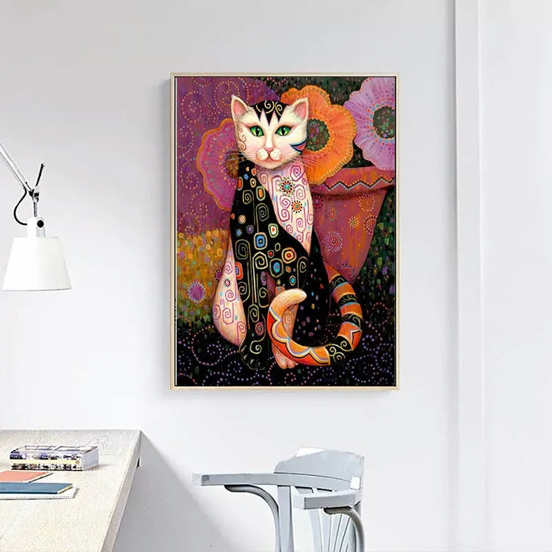 Poster Chat Art Nouveau - Vraiment-chat