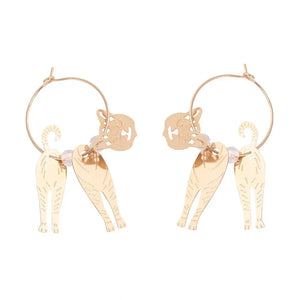 Boucles d'Oreilles Chat Articulé - Vraiment-chat