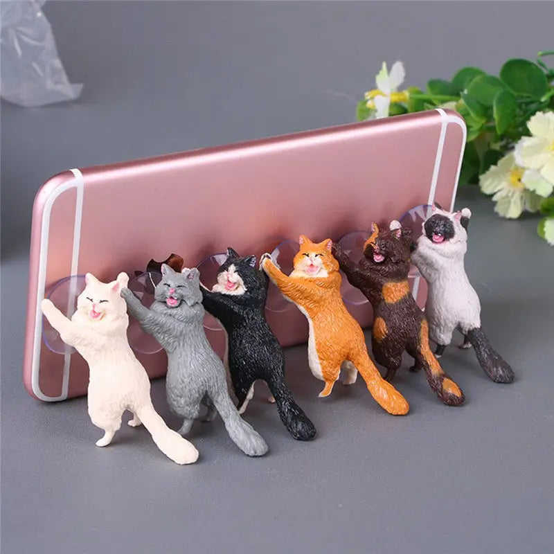 Figurine support de téléphone chat Vraiment-chat