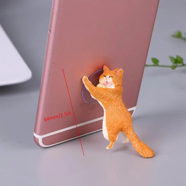 Figurine support de téléphone chat Vraiment-chat