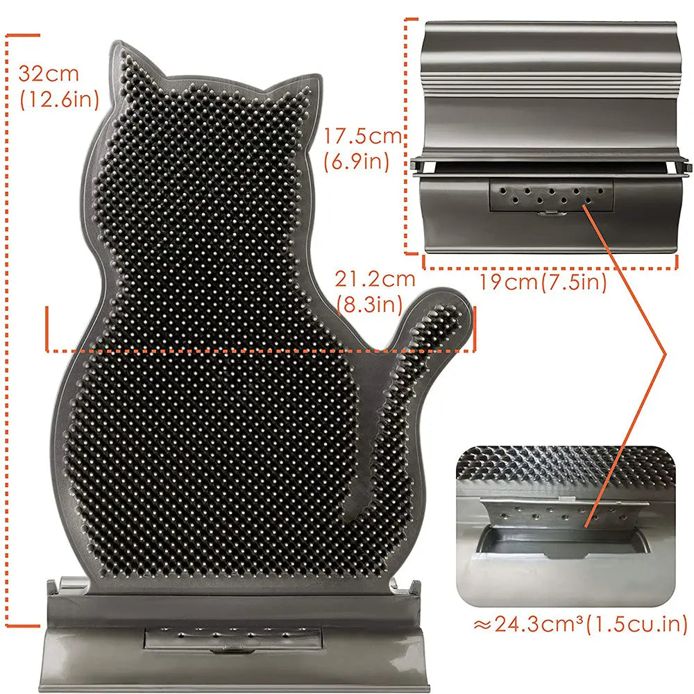Brosse en Silhouette de Chat verticale Vraiment-chat