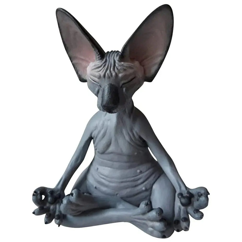 Statuette Chat Sphynx en méditation Vraiment-chat