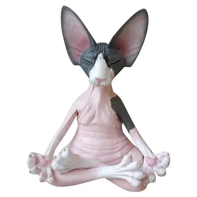 Statuette Chat Sphynx en méditation Vraiment-chat