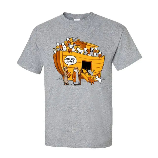 Tee shirt Humour Chat et Noé Vraiment-chat