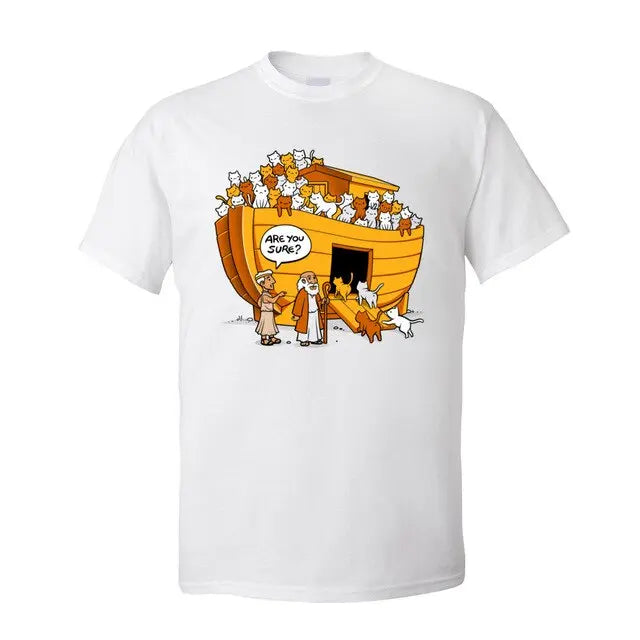 Tee shirt Humour Chat et Noé Vraiment-chat