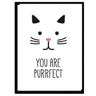 poster mural chat you are purrfect - Vraiment-chat