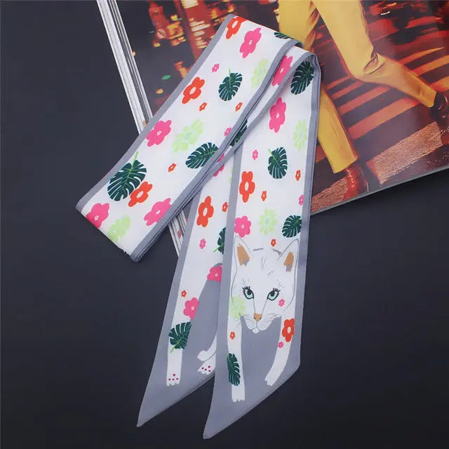 Foulard avec motif chat - Vraiment-chat