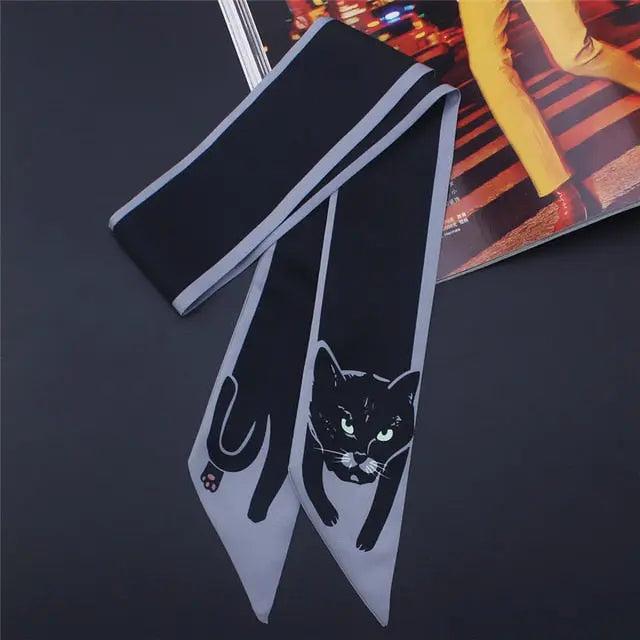 Foulard avec motif chat - Vraiment-chat