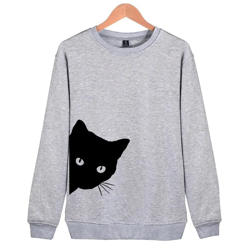 Pull Motif Chat Jette-Un-Oeil - Vraiment-chat