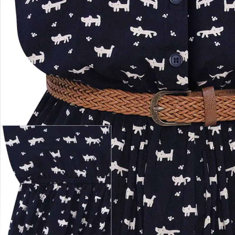 Robe d'été avec Motifs de Chat - Vraiment-chat