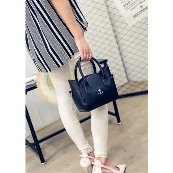 Catty, Sac à main cuir Chat - Vraiment-chat