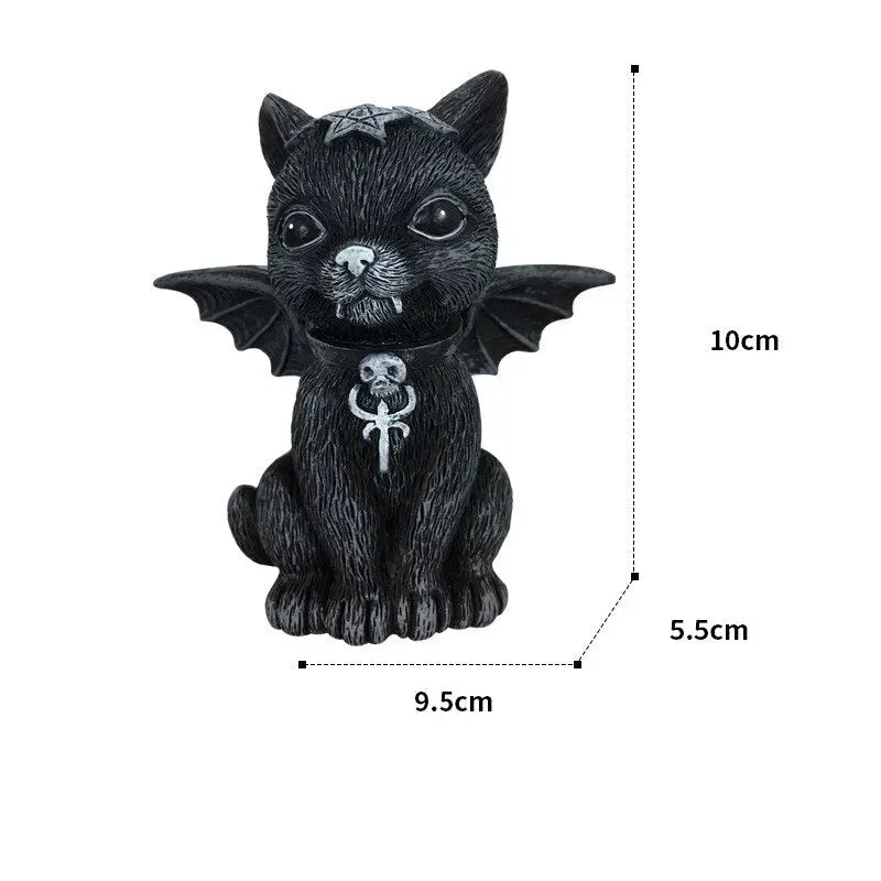 Statue Chat Extérieur Halloween Vraiment-chat